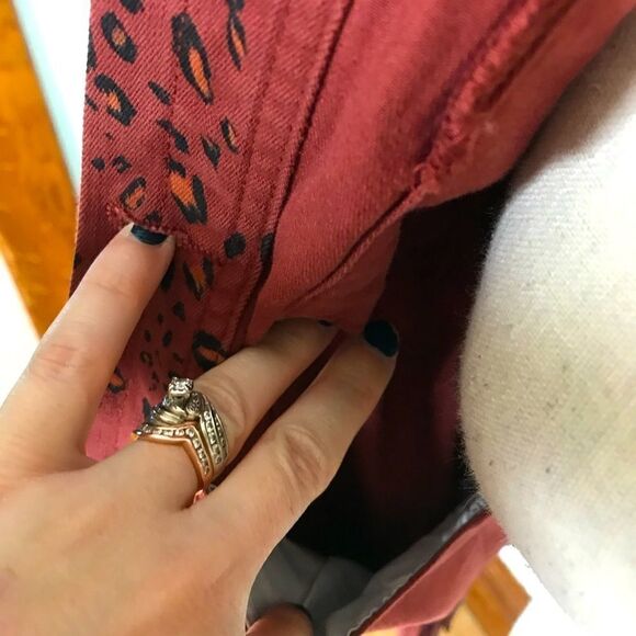 NWT Cute Ella Moss Animal Print Jean Jacket - Picture 7 of 16